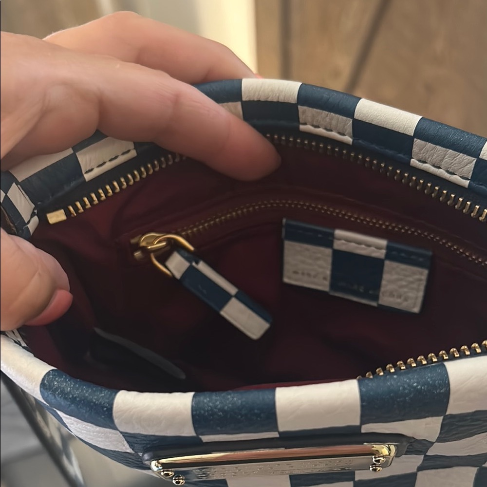Marc Jacobs Black and White Crossbody Bag with Checkerboard Design - Picture 8 of 8